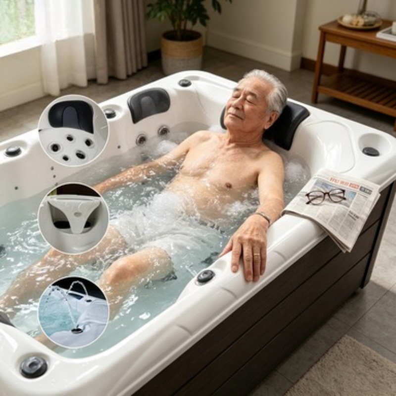 Hot Tub - Массажная акриловая гидромассажная ванна-джакузи для улицы