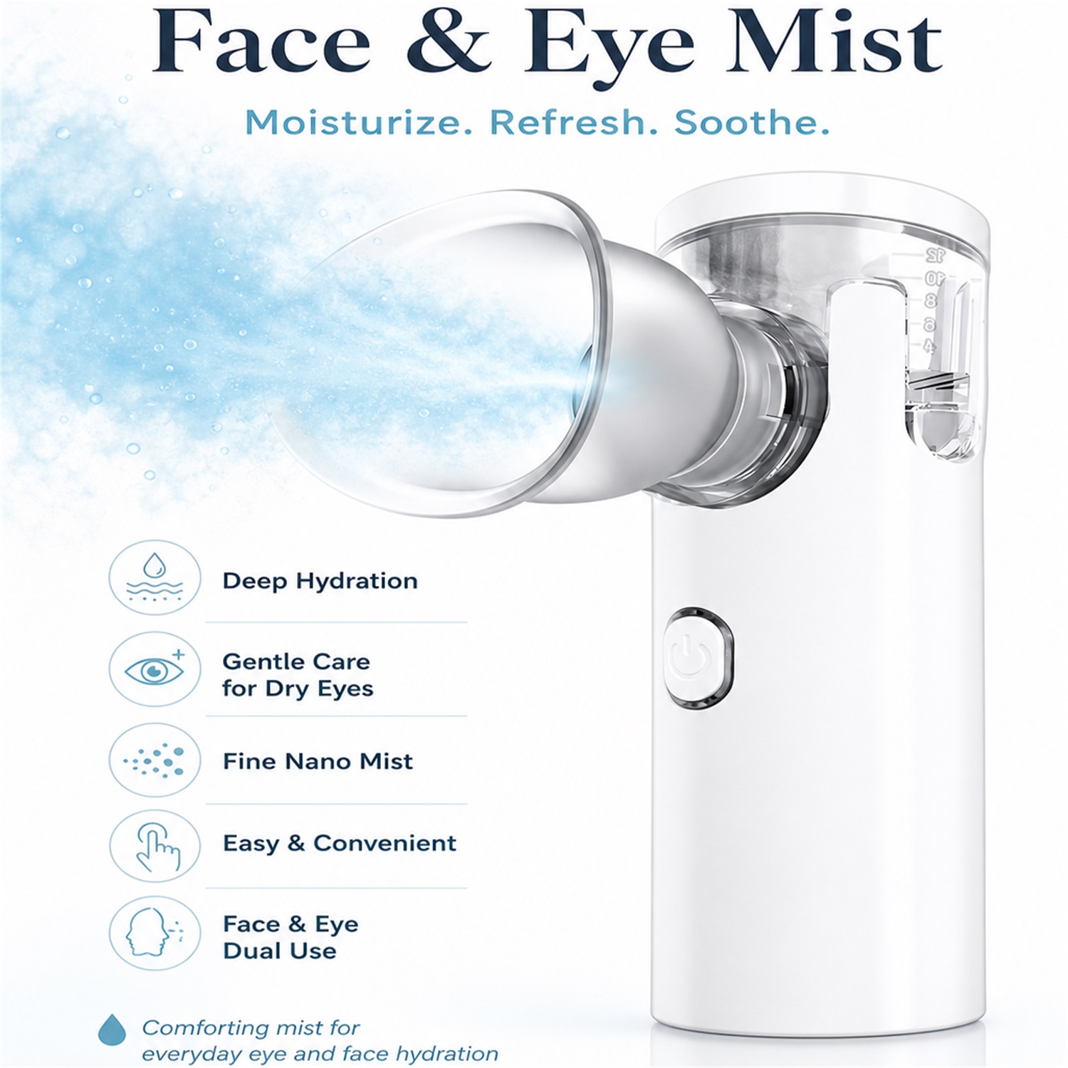 Нано-спрей для массажа глаз, п – обзор и цена Face Steamer
