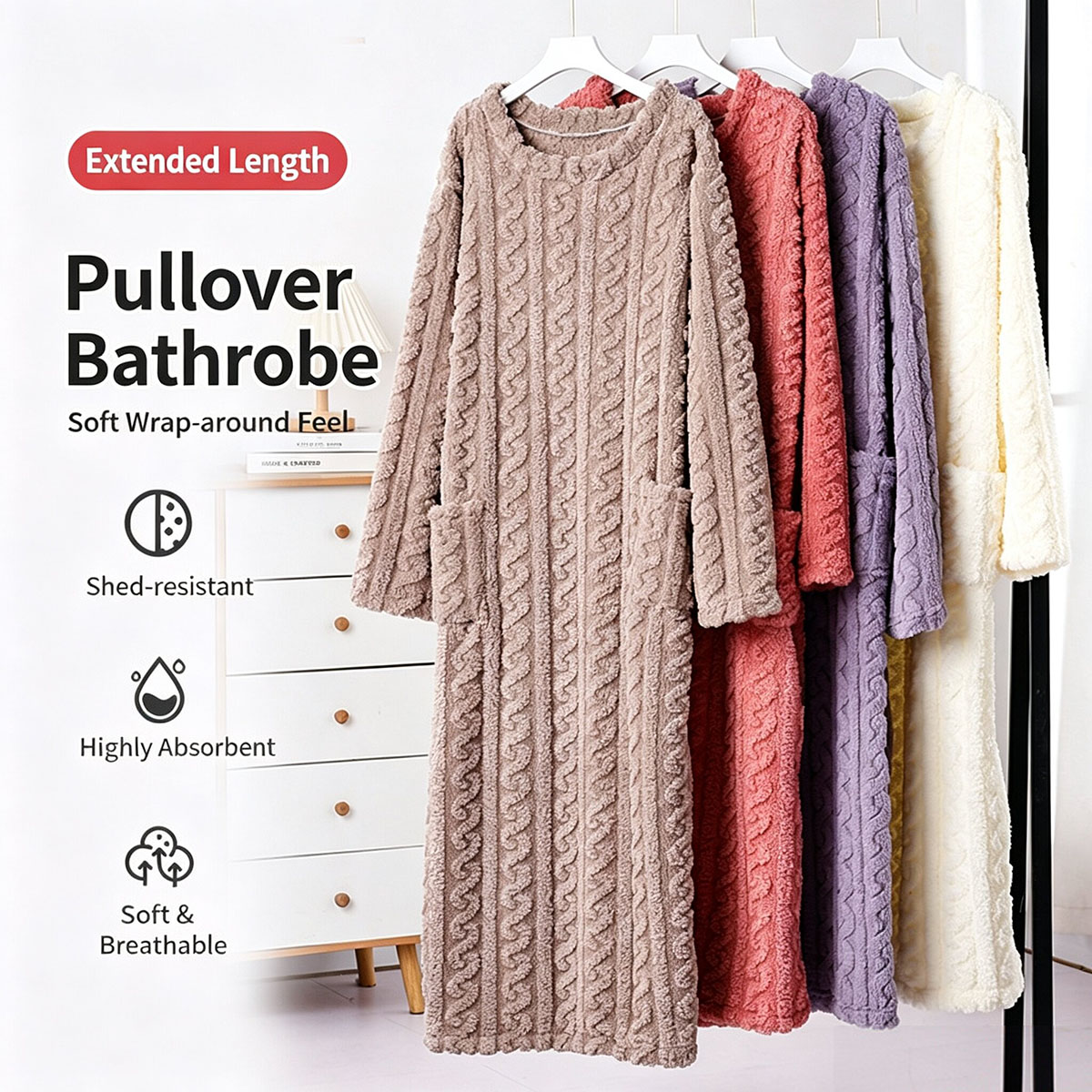 Зимняя ночная рубашка из корал – обзор и цена Bathrobe