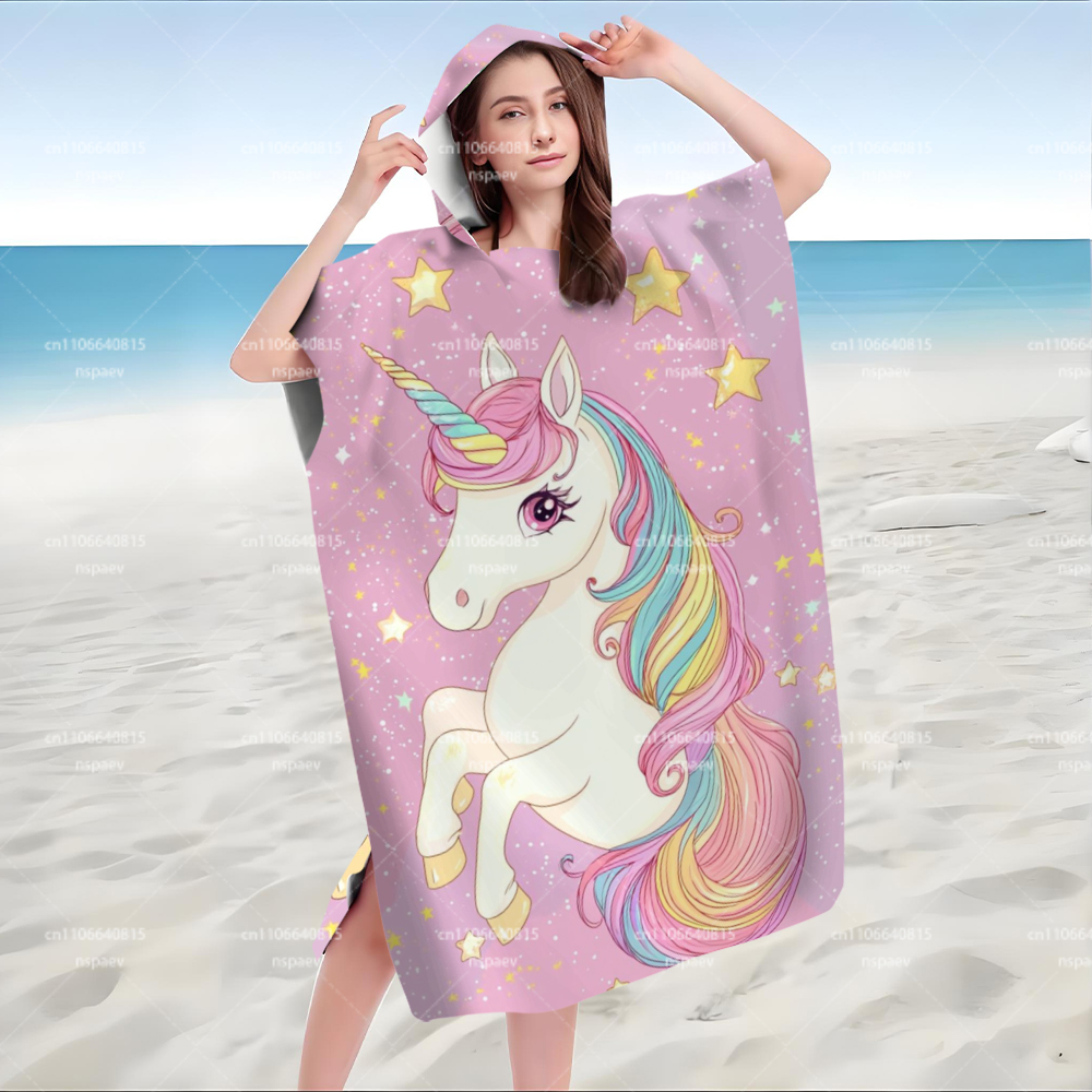 Милый розовый халат-пончо с ка – обзор и цена Spa Towel